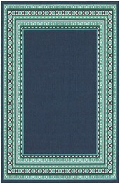 Oriental Weavers Meridian 9650B Navy and Green